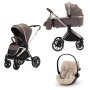 Spark Adamex Champagne-Fango 3in1 cu scoica Cybex Cloud G3 plus