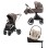 Spark Adamex Champagne-Fango 4in1 cu scoica Cybex Cloud G3 plus si isofix