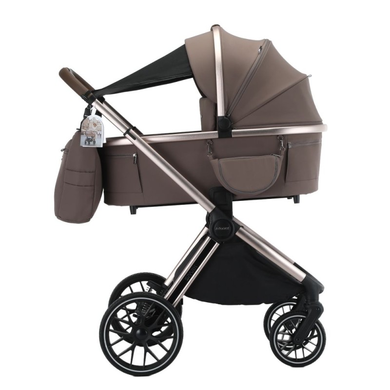 Spark Adamex Champagne-Fango 4in1 cu scoica Cybex Cloud G3 plus si isofix