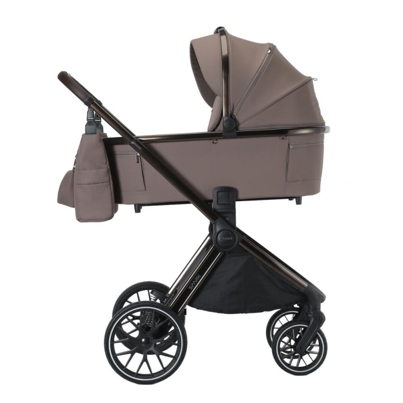 Spark Adamex Chocolate-Fango 4in1 cu scoica Cybex Cloud G3 plus si isofix